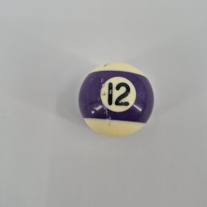 Replacement Mini Billiard Pool Ball 1.5" Ball Number #12 Stripe Purple Miniature